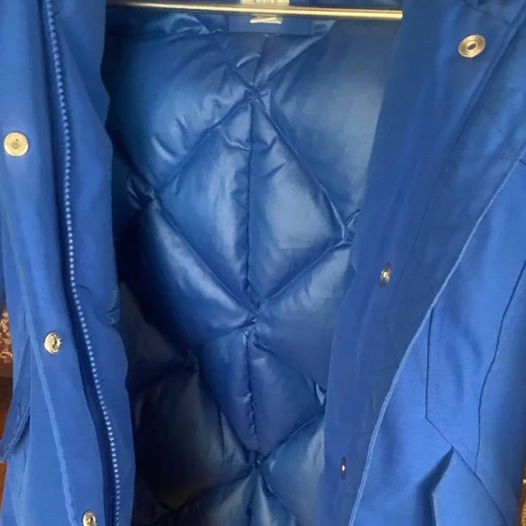 GAP Kids Blue Expedition Parka with Faux Fur Trim - Picture 5 of 14